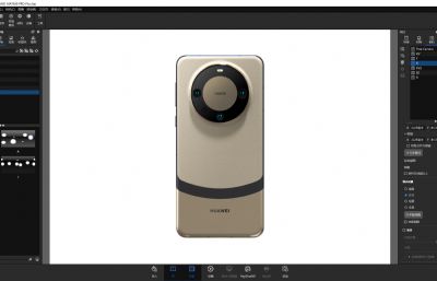 HUAWEI华为Mate 60 Pro Plus手机3D模型,Keyshot2023渲染