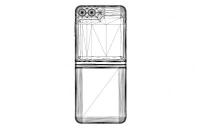 三星Samsung Galaxy Z Flip 5手机3D模型