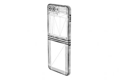 三星Samsung Galaxy Z Flip 5手机3D模型
