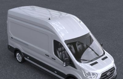 福特Transit纯电动商用面包汽车3dmax模型