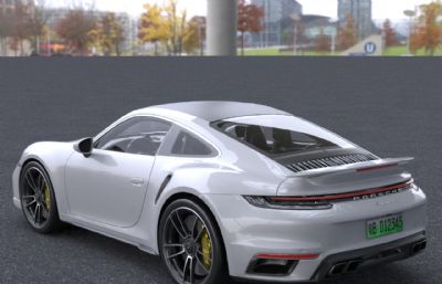 2022款保时捷911跑车3dmax模型