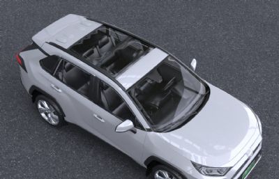 2022款丰田RAV4荣放汽车3dmax模型