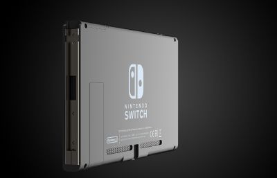 超高精度任天堂Nintendo Switch掌上游戏机c4d模型