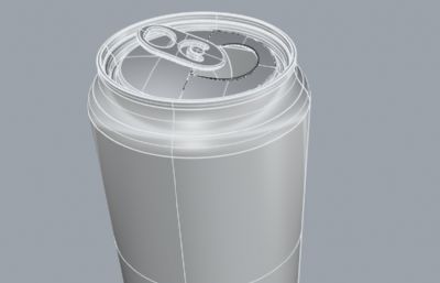 开启和原装的易拉罐设计rhino模型