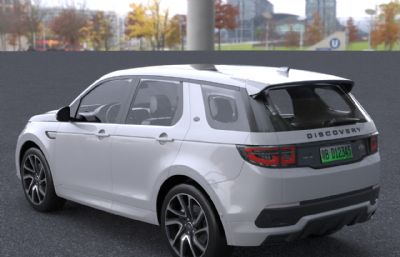 2022款路虎探索运动款SUV汽车3dmax模型