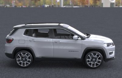 2021款JEEP越野车Compass汽车3dmax模型
