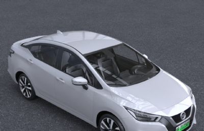 2023款日产VERSA汽车3dmax模型
