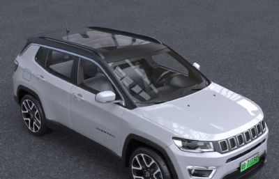 2021款JEEP越野车Compass汽车3dmax模型