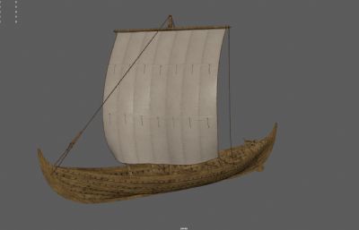 维京船,帆船,古代木船