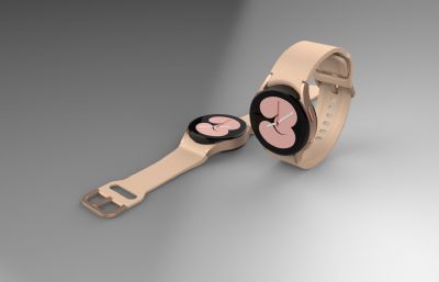 SAMSUNG Galaxy Watch 4精细模型,3dm,ksp文件,三款颜色