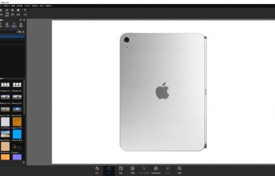 苹果iPad 第十代10.9 英寸平板电脑keyshot渲染3D模型