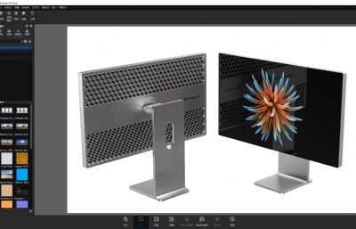 苹果Pro Display XDR 32 英寸 6K显示器keyshot渲染3D模型