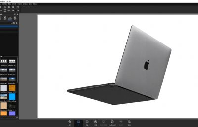苹果MacBook Pro 13 英寸M2芯片笔记本电脑keyshot渲染3D模型