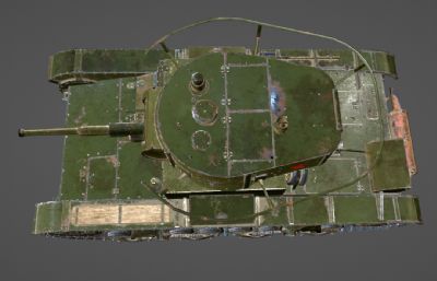 苏联T26坦克写实blender模型