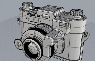 老款相机,数码相机rhino模型