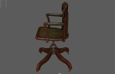 古董办公椅,老式旋转椅,欧式皮质椅子