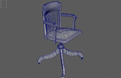 古董办公椅,老式旋转椅,欧式皮质椅子