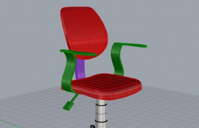 简单的办公椅rhino模型