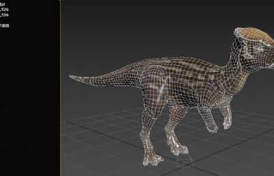 平头龙恐龙3dmax模型