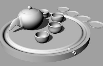 茶具组合rhino模型