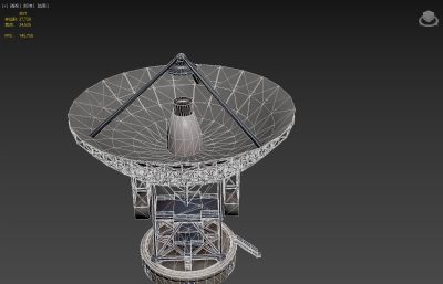 射电望远镜max,fbx,obj模型