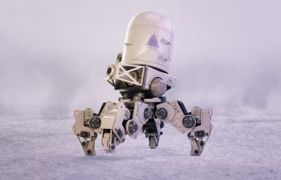 科幻机器人,四足机器人3dmax模型