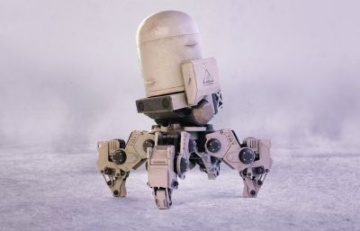 科幻机器人,四足机器人3dmax模型