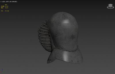 德国骑士头盔3dmax模型