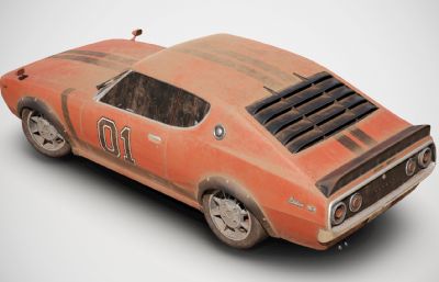 1972 Datsun达特桑240k GT汽车3dmax模型