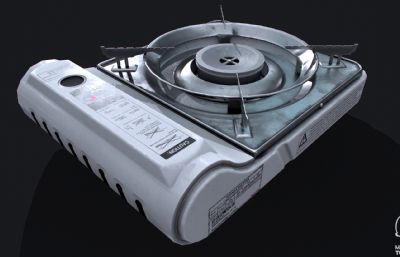 便携式燃气灶,卡式炉,瓦斯炉3dmax模型