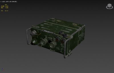 PRC-77军用电台道具3dmax模型