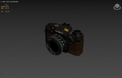 奥林巴斯OM相机3dmax低模