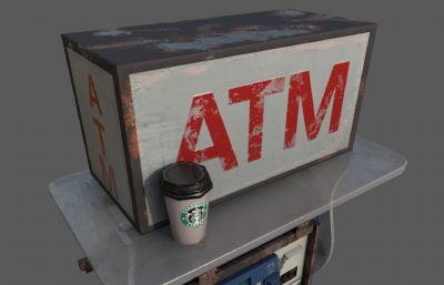 ATM取款机3dmax模型