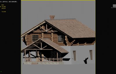 木屋,木房子3dmax模型