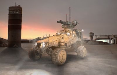 重型装甲车3dmax模型