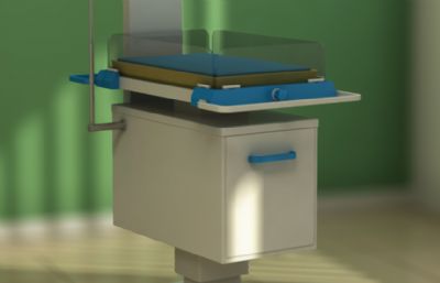 婴儿取暖器,黄疸治疗仪3dmax模型