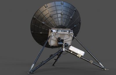卫星终端,信号接发收器max,fbx模型