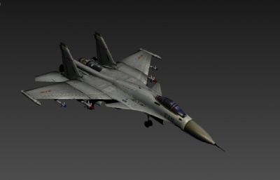 歼15战斗机,J15飞机3dmax模型