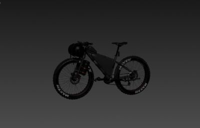 山地车,山地自行车max,fbx模型