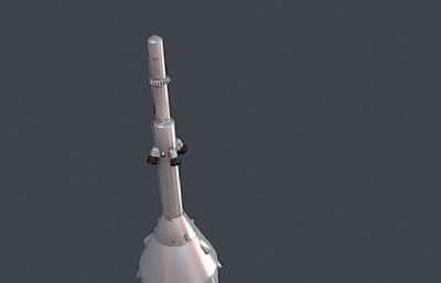 联盟号火箭飞船max,fbx模型