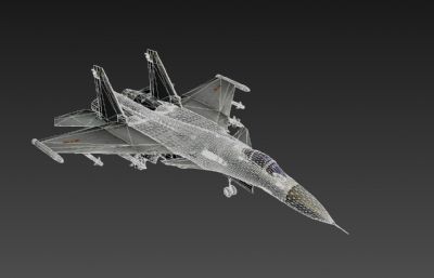 歼15战斗机,J15飞机3dmax模型