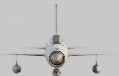 米格21战斗机max,fbx模型