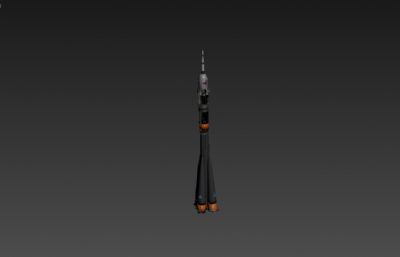 联盟号火箭飞船max,fbx模型