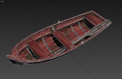 船,小木船3dmax模型