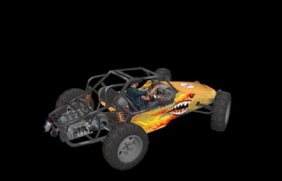 山地车,游戏里的拉力赛汽车3dmax模型