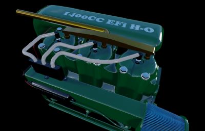 1400 cc柴油发动机模型