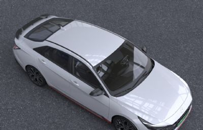 2022款现代伊兰特N新能源汽车3dmax模型