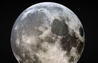 高清月球,月亮blender模型,8K贴图