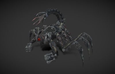 科幻蝎子机甲,动物机甲,游戏蝎子机器人