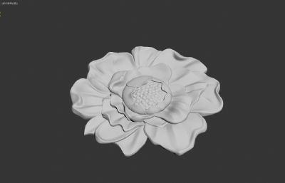 花雕像,玫瑰花,石膏花3dmax模型